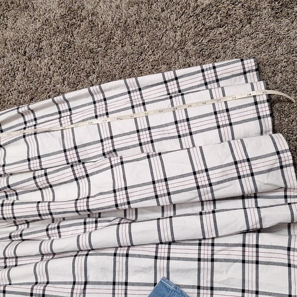 Unique Vintage pinup 50s sleeveless dress double breaste - plaid black/white - M - Picture 8 of 9